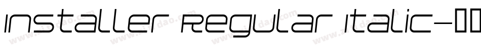 Installer Regular Italic字体转换